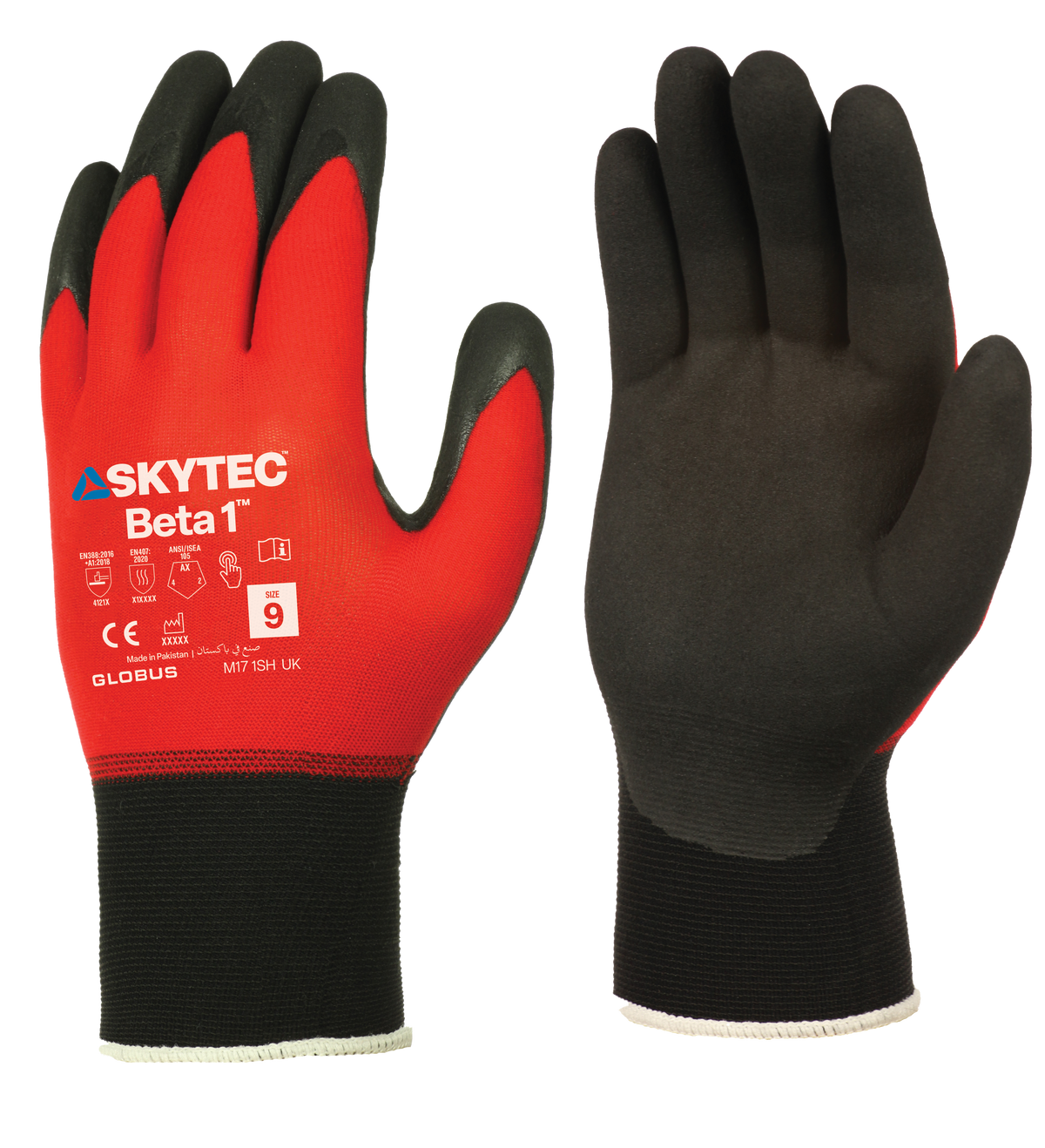 Skytec SKY50 Beta 1 gloves in Red, main product image