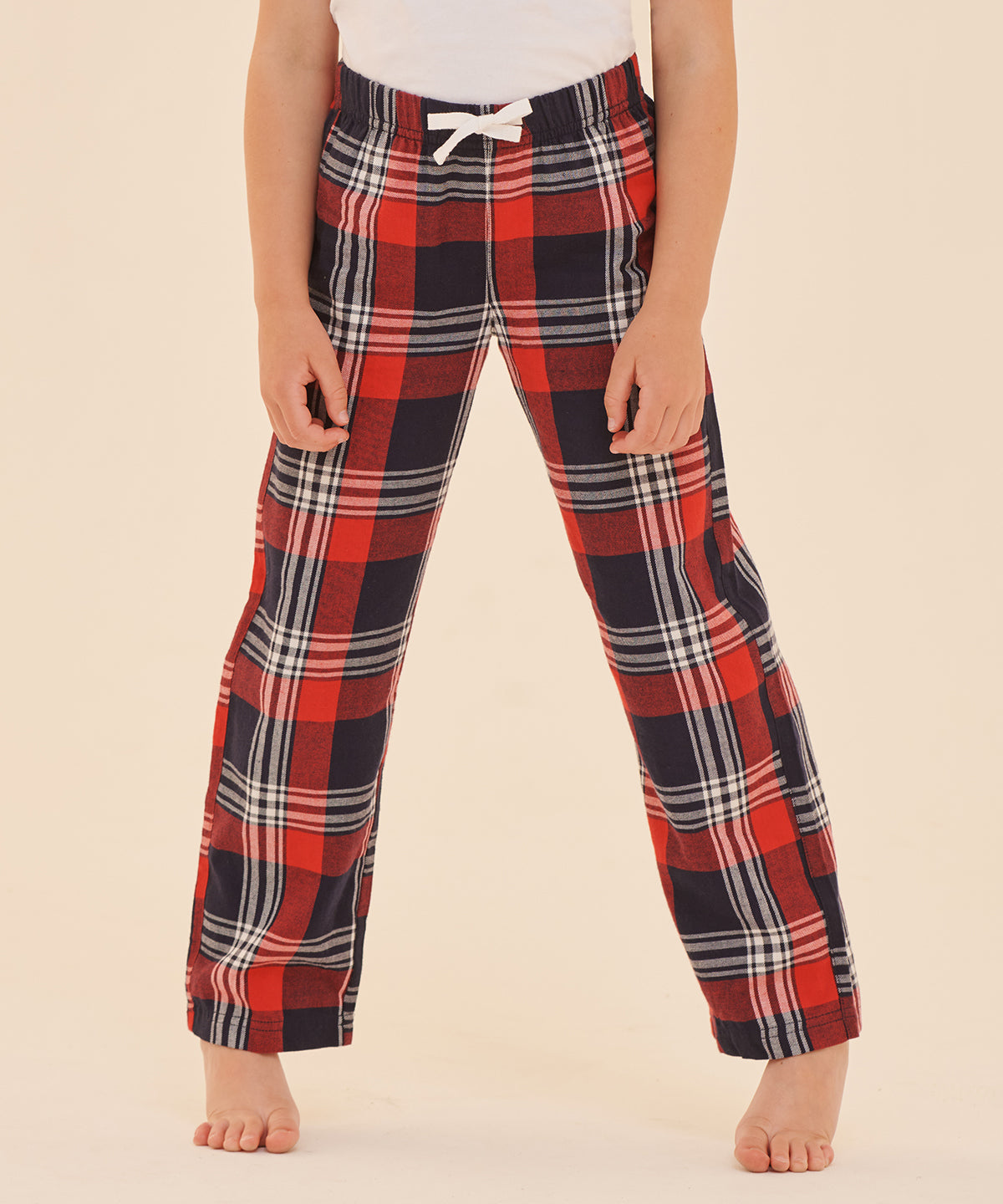 SF Kids tartan lounge pants, lifestyle photo
