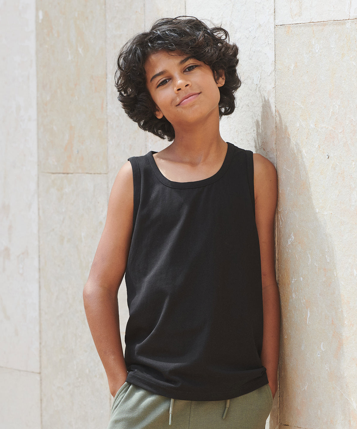 SF Kids feel-good stretch vest, lifestyle photo