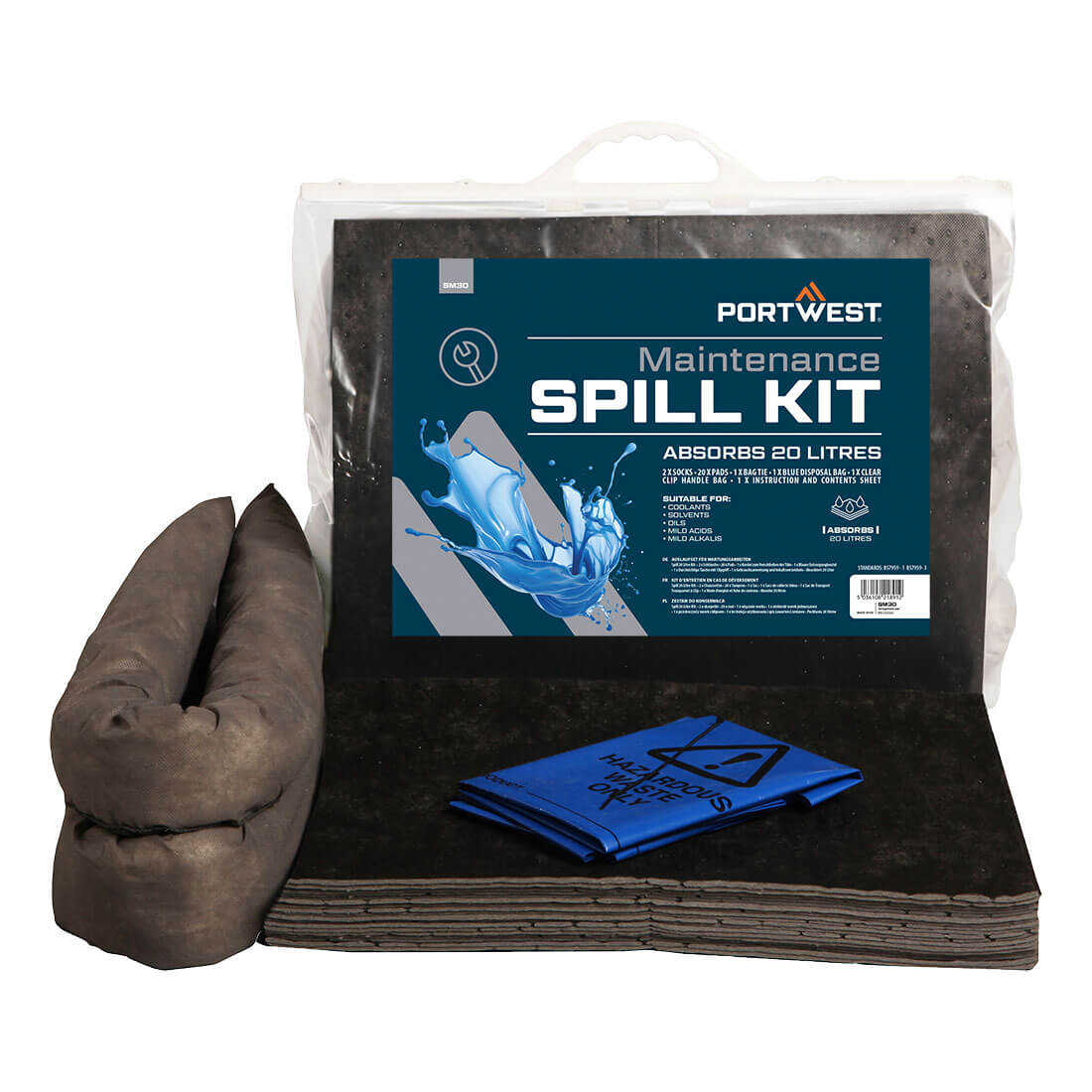 Portwest 20 Litre Maintenance Kit in Grey, main product image