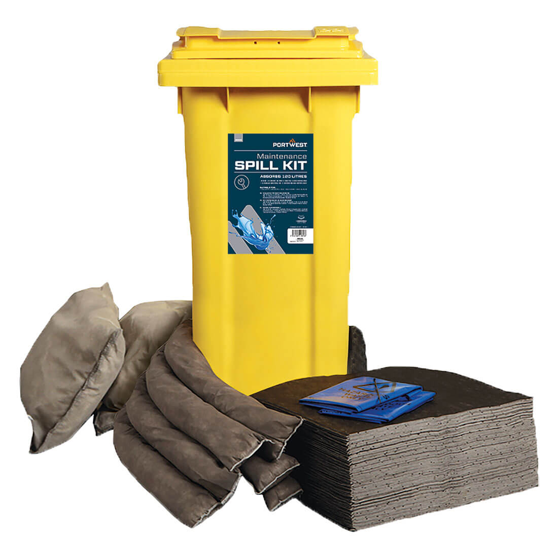 Portwest 120 Litre Maintenance Kit in Grey, main product image