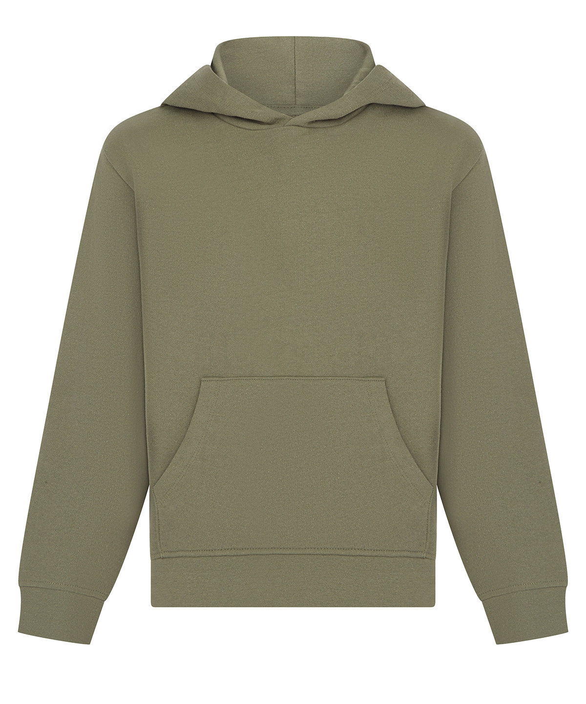 SF Kids sustainable fashion hoodie in Khaki, front view
