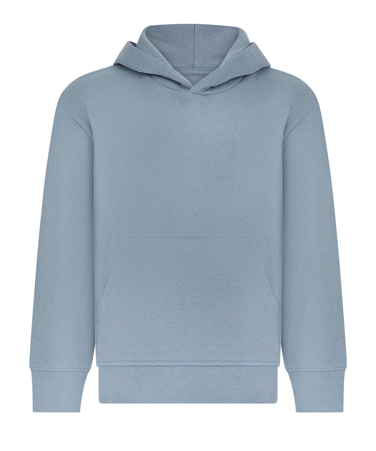 SF Kids sustainable fashion hoodie in Stone Blue, front view
