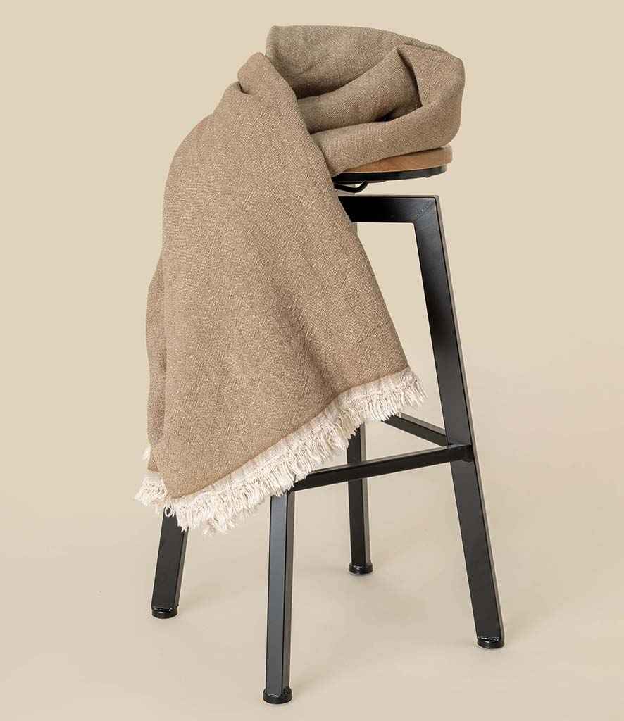 Spasso Fouta in Cedar Brown Heather, front view