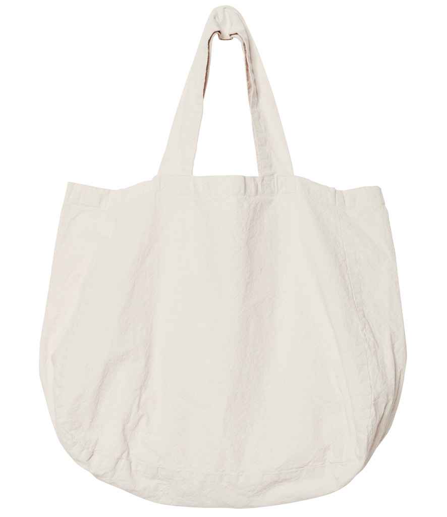 Spasso Linen Shopping Bag in Ivory, front view