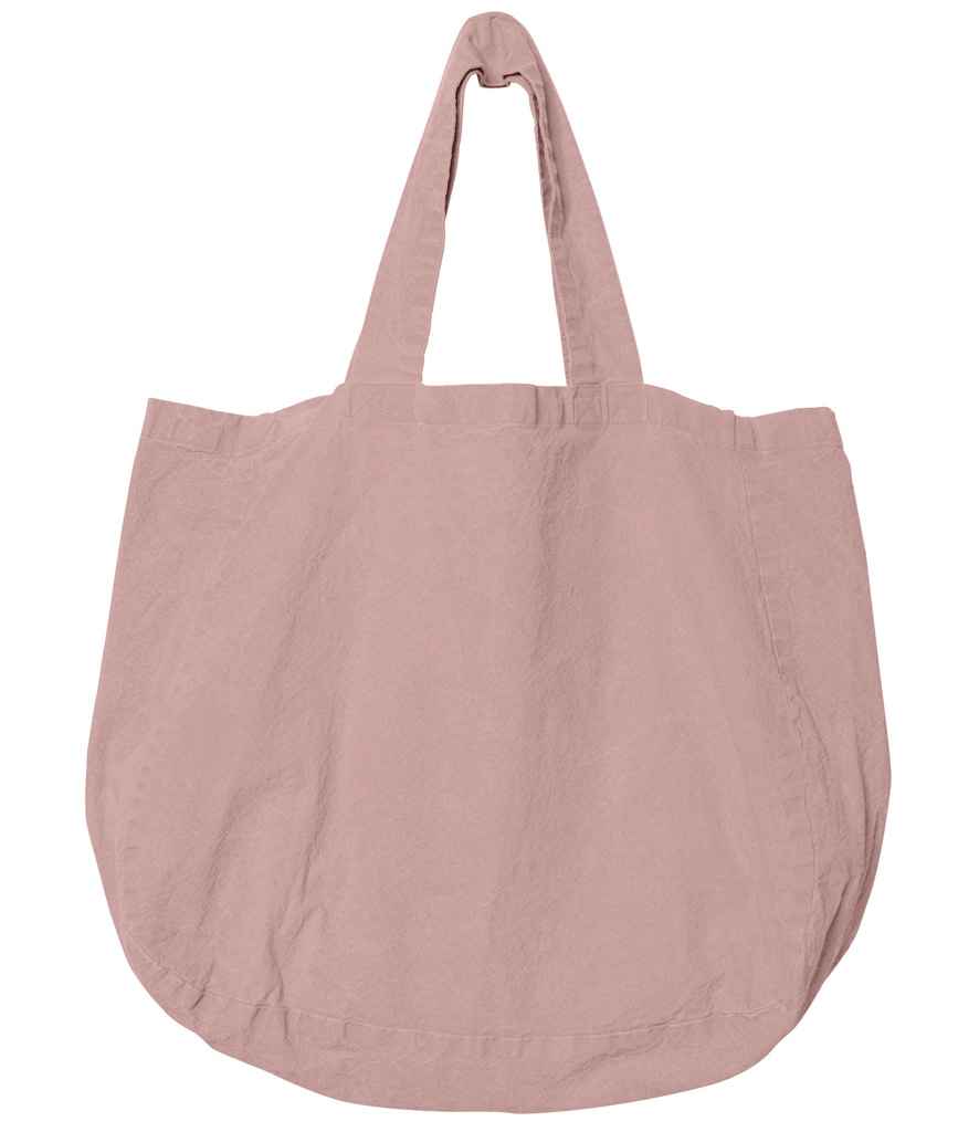 Spasso Linen Shopping Bag in Petal Rose, front view