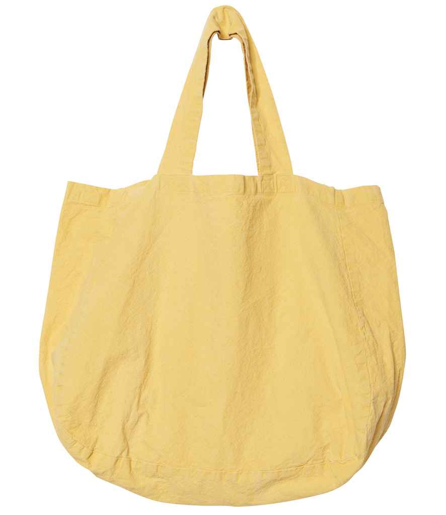 Spasso Linen Shopping Bag in Pineapple, front view