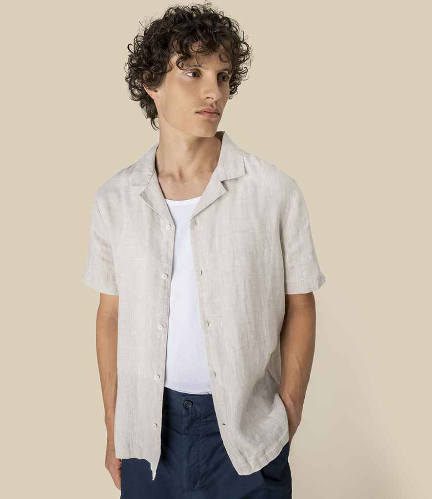 Spasso Short Sleeve Linen Shirt in Linen