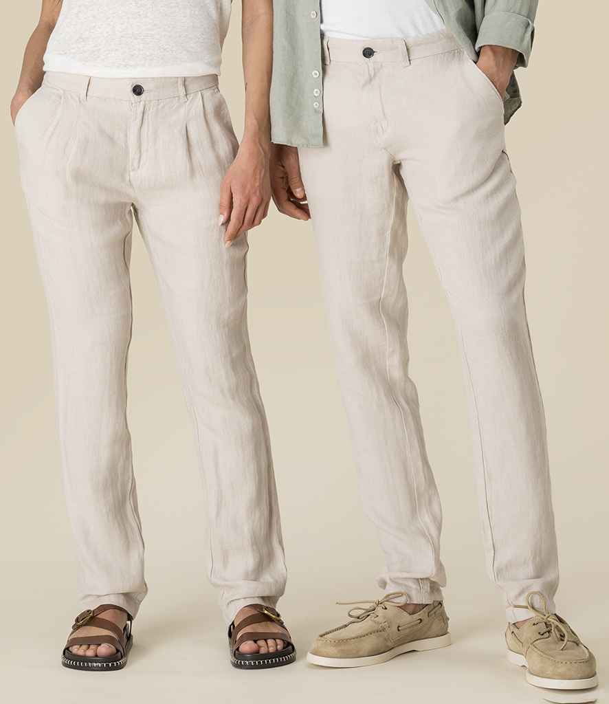 Spasso Linen Trousers in Linen Sand