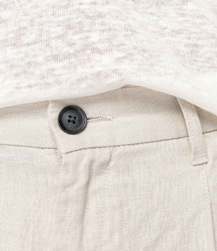 Spasso Ladies Linen Trousers in Linen Sand