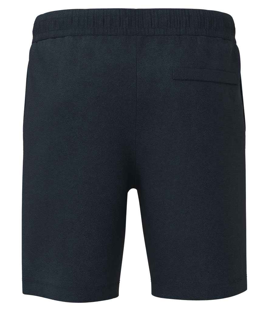 Spasso Terry Towel Shorts in Navy, back view