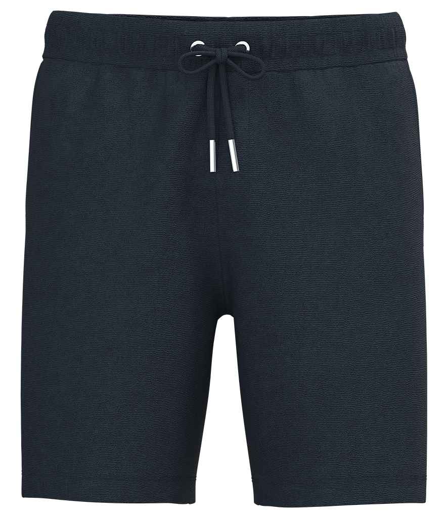 Spasso Terry Towel Shorts in Navy, front view