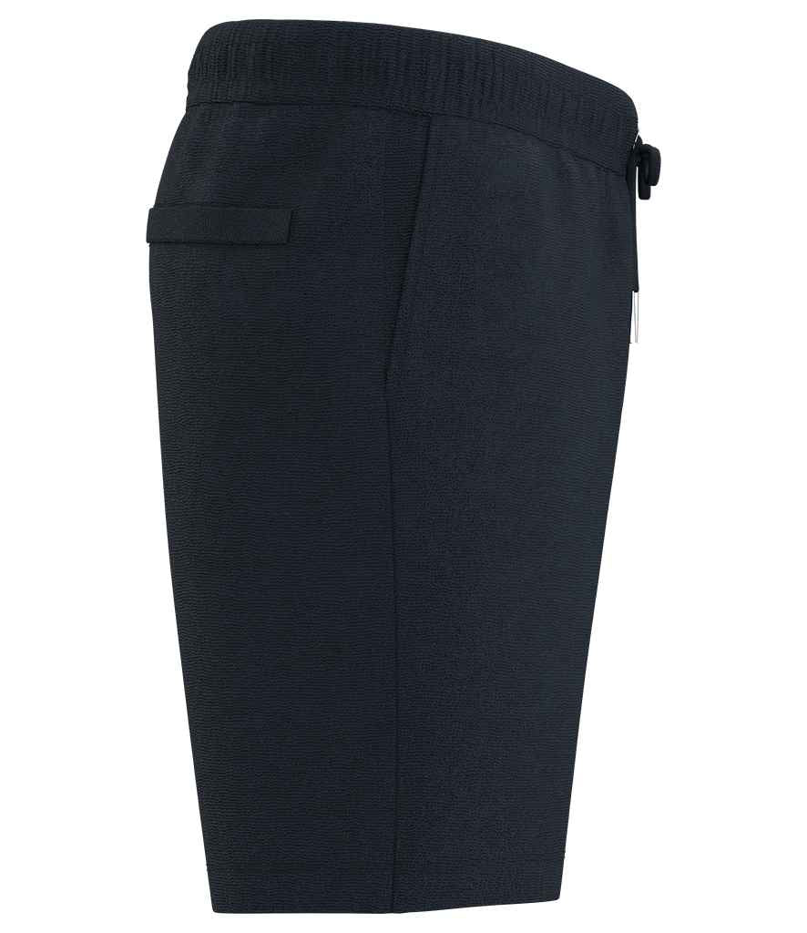 Spasso Terry Towel Shorts in Navy, side view