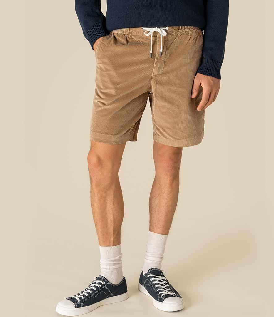 Spasso Corduroy Shorts in Dark Camel