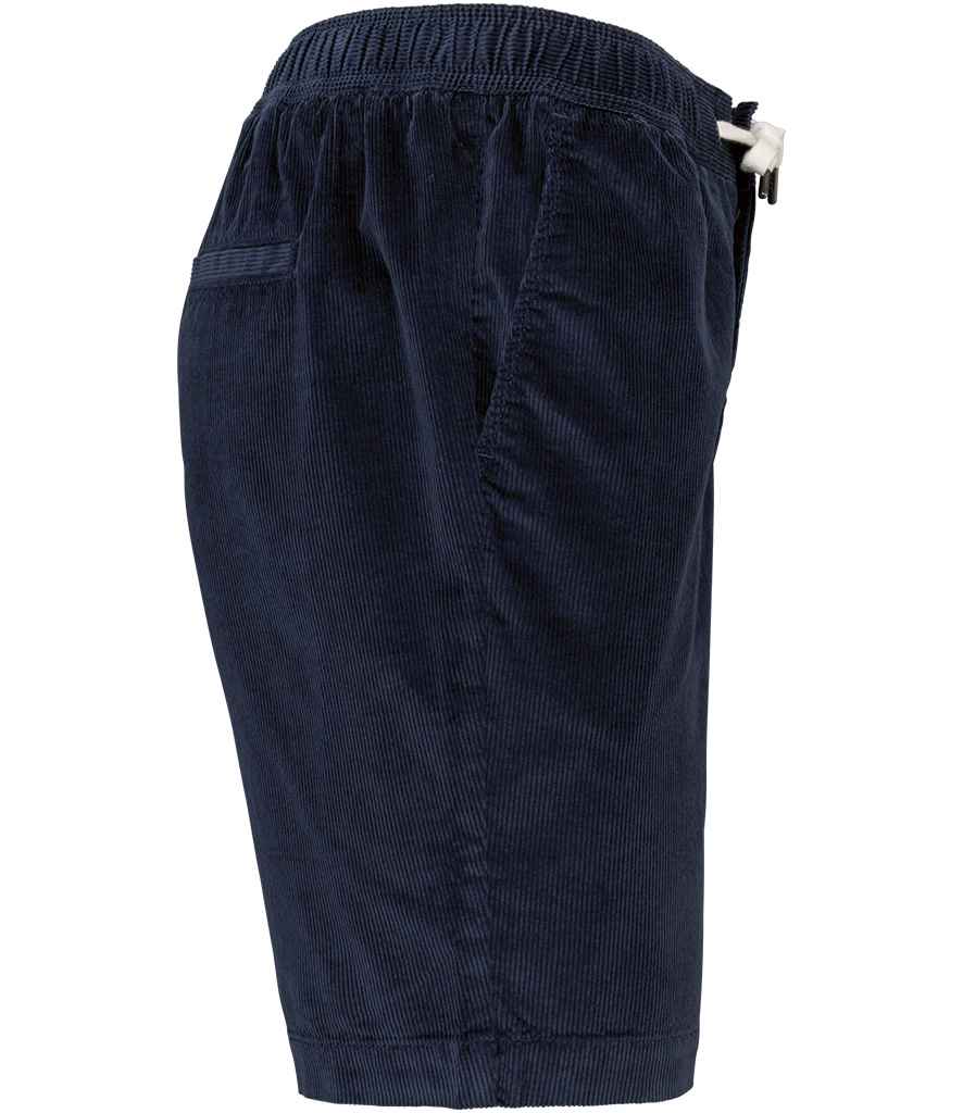 Spasso Corduroy Shorts in Navy, side view