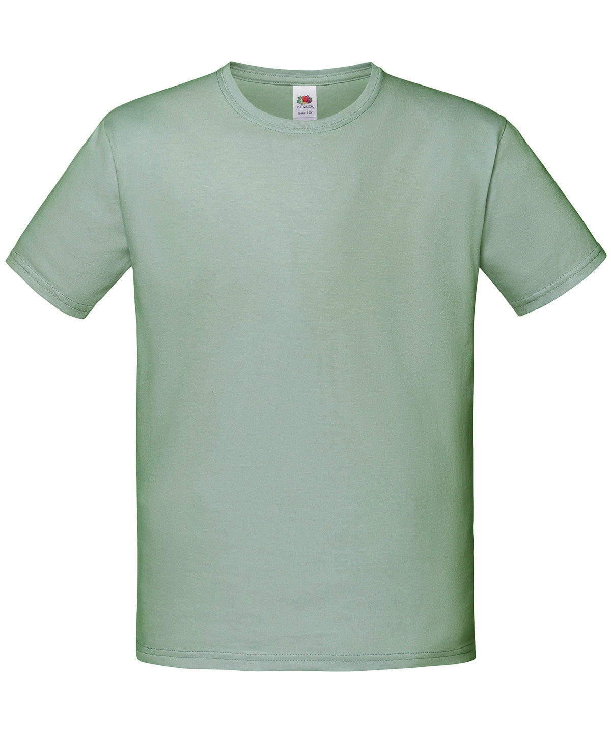 Fruit of the Loom Kids iconic 150 T in Sage, front view