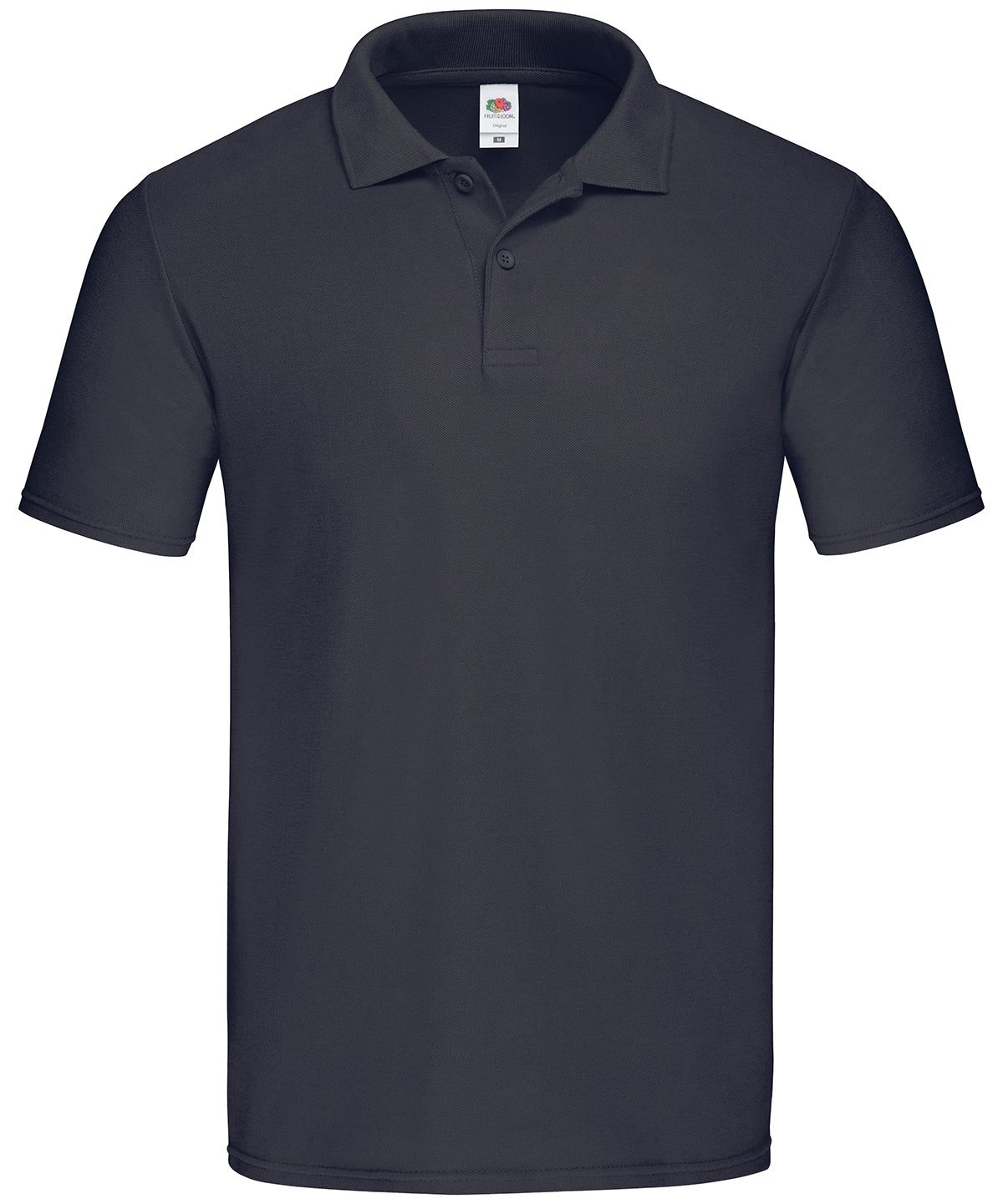 Fruit of the Loom Original polo in Deep Navy, front view