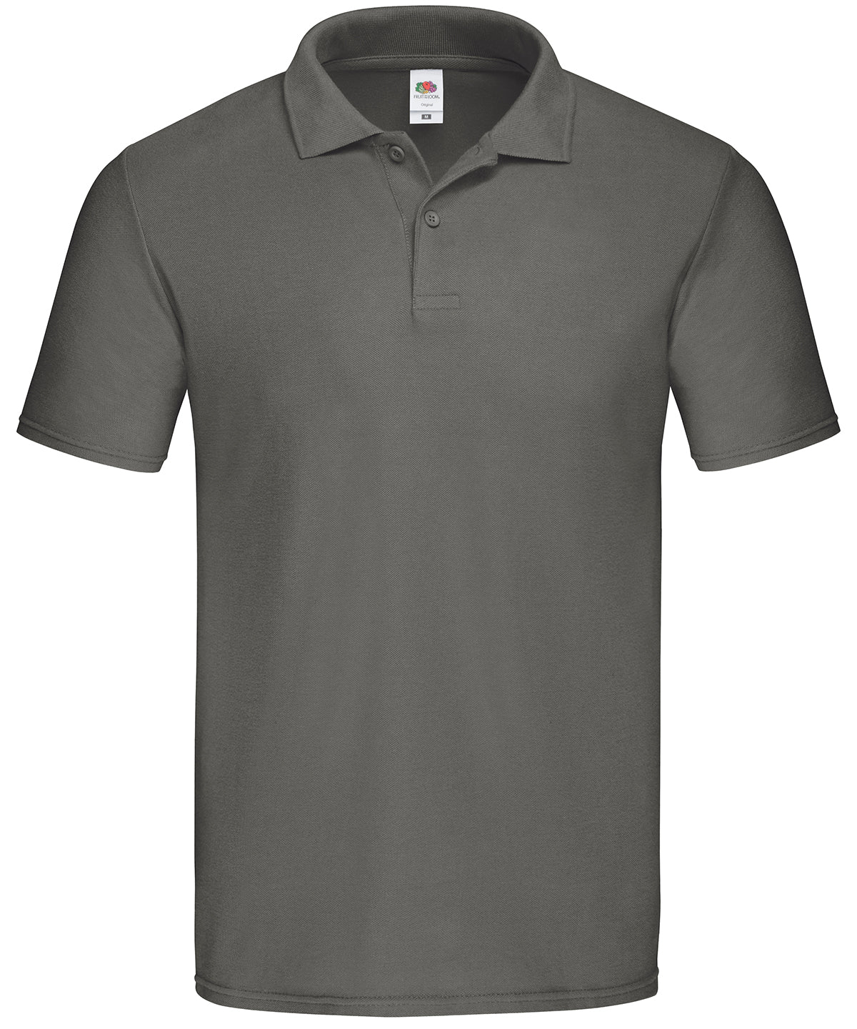Fruit of the Loom Original polo in Light Graphite, front view