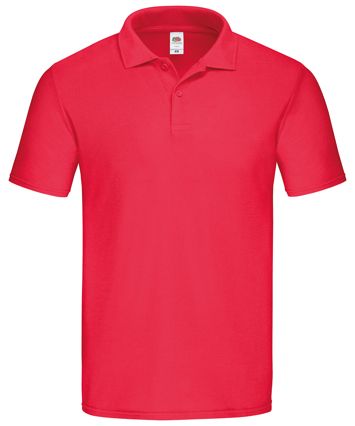 Fruit of the Loom Original polo in Red, front view