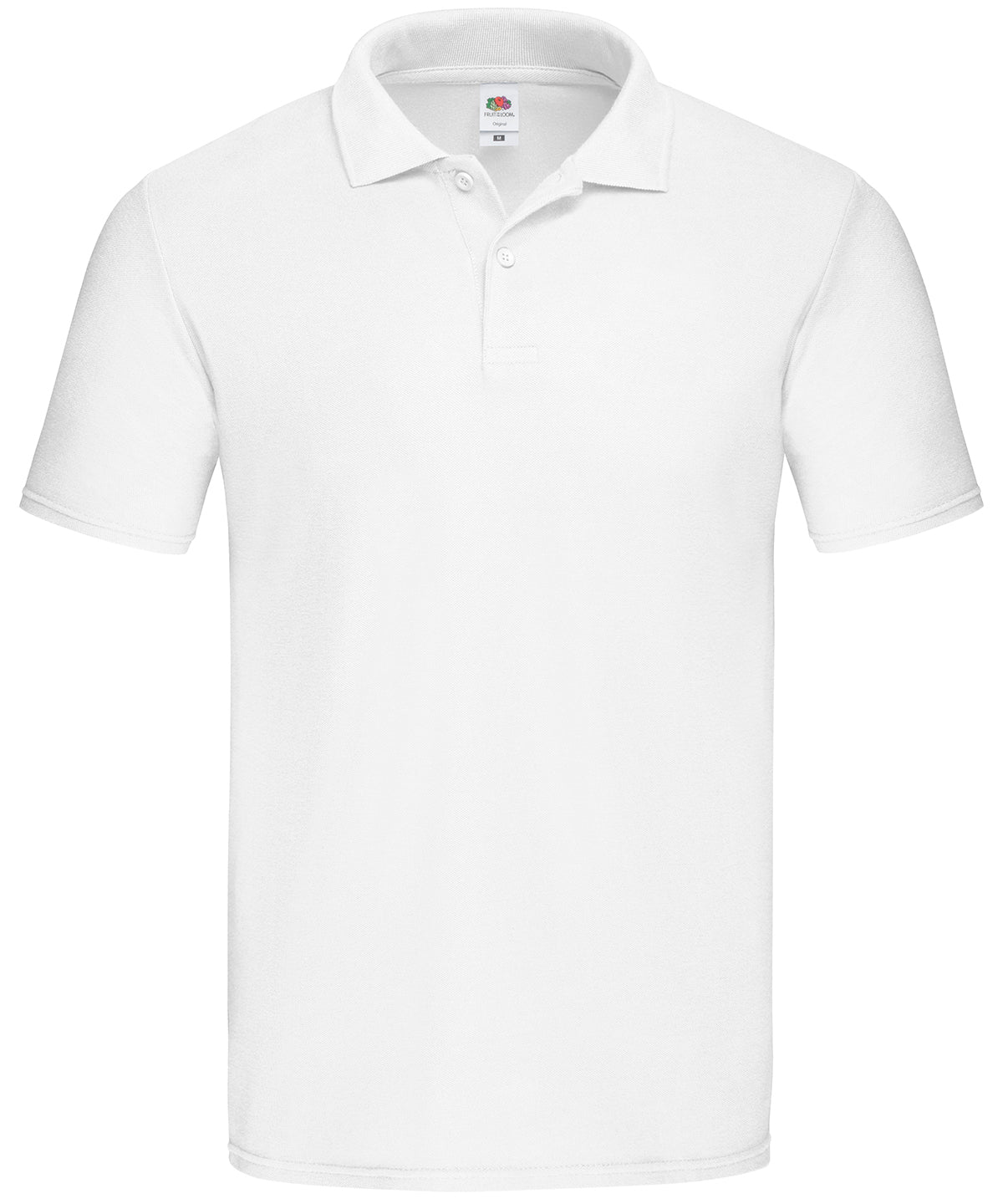 Fruit of the Loom Original polo in White, front view