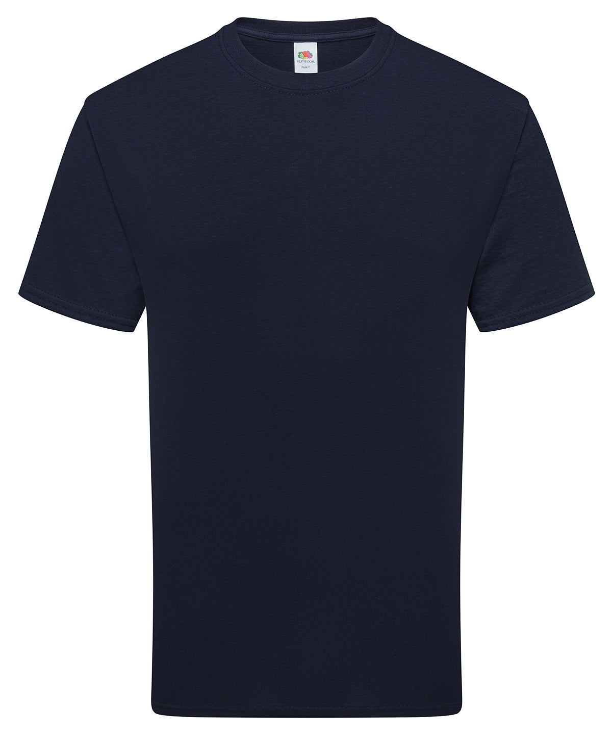 Fruit of the Loom Pure cotton T in Deep Navy, front view