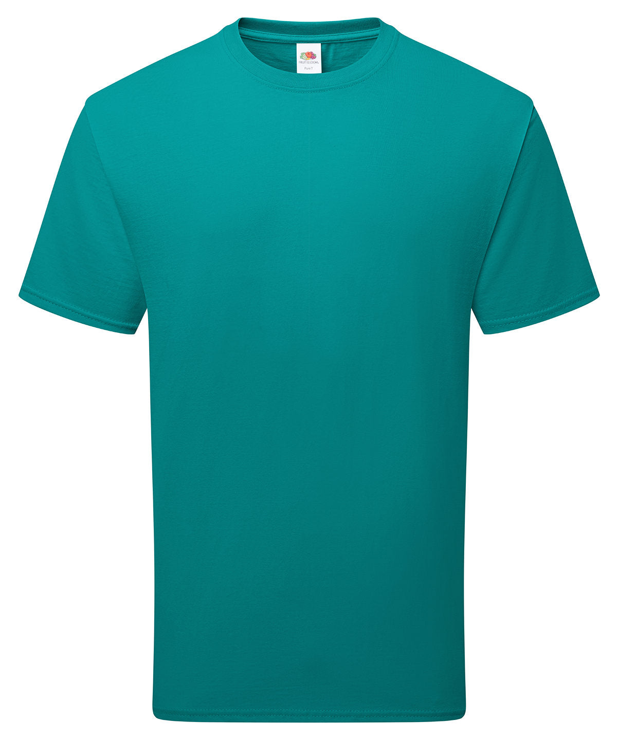 Fruit of the Loom Pure cotton T in Ocean Teal, front view