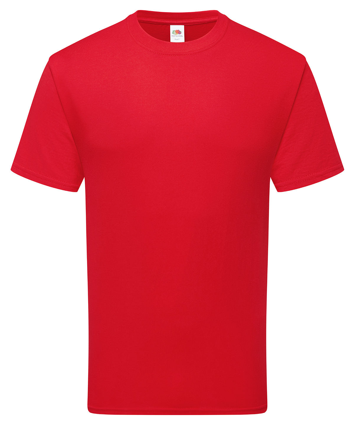 Fruit of the Loom Pure cotton T in Red, front view
