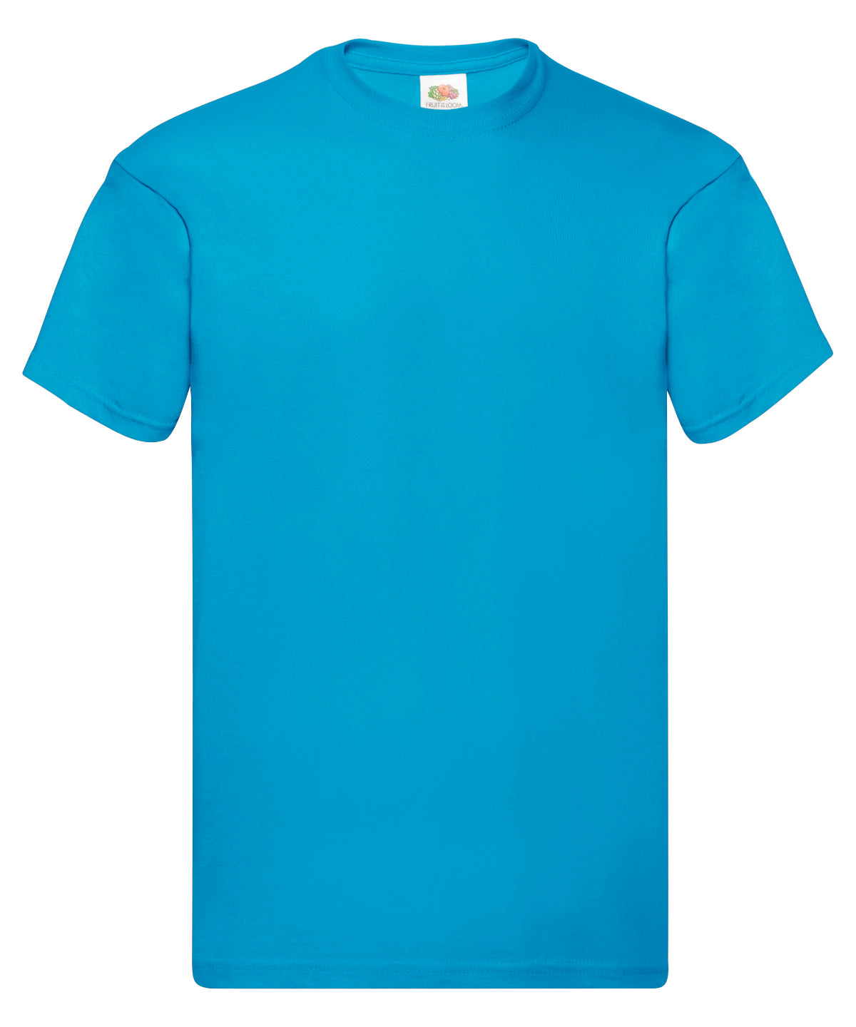 Fruit of the Loom Original T in Azure Blue, front view