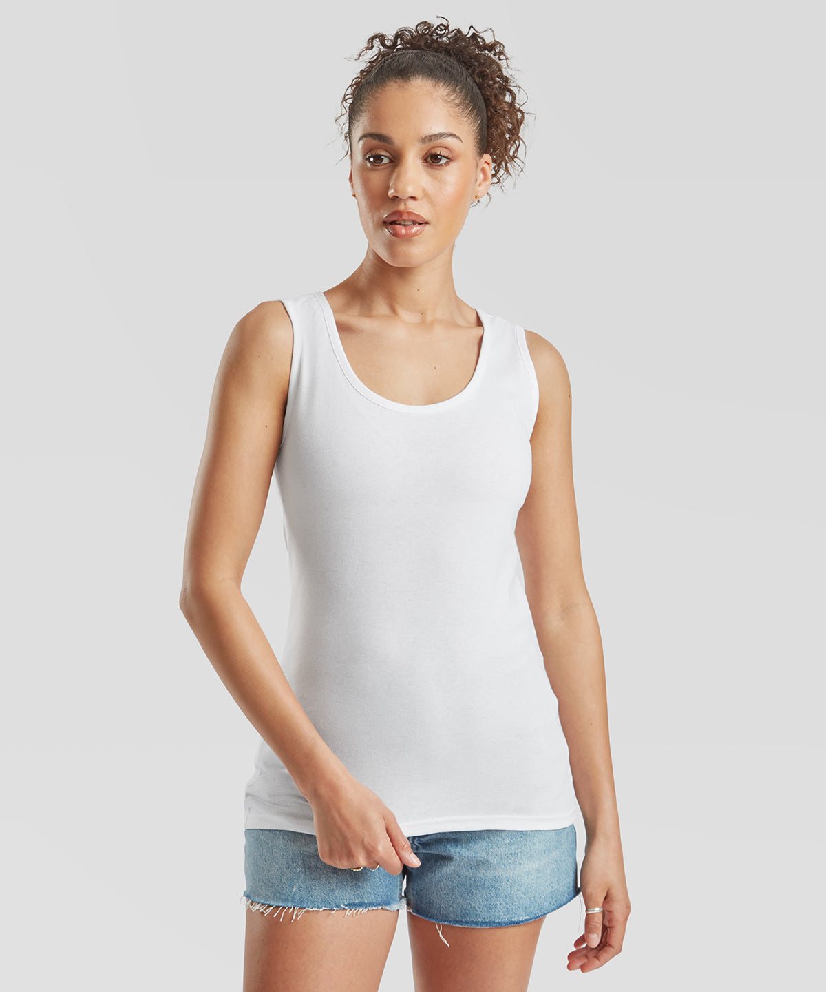 Fruit of the Loom Women's valueweight vest, lifestyle photo