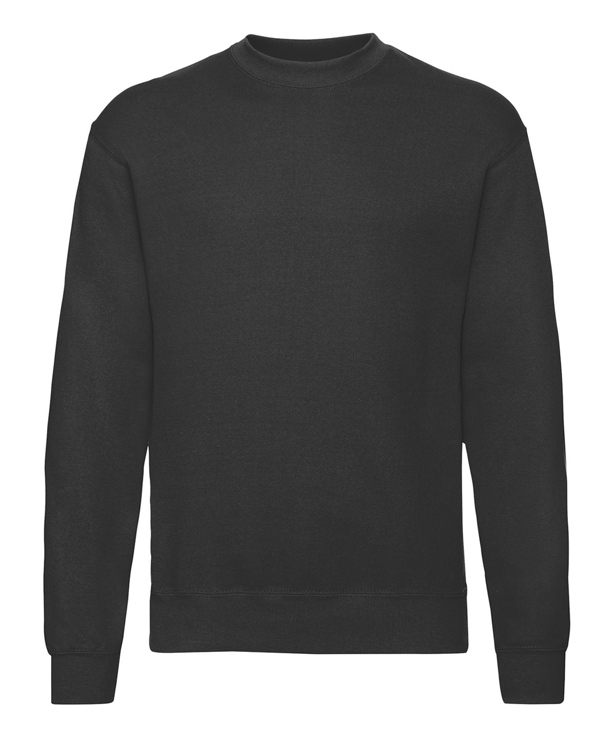 Fruit of the Loom Classic 80/20 set-in sweatshirt in Black†△, front view