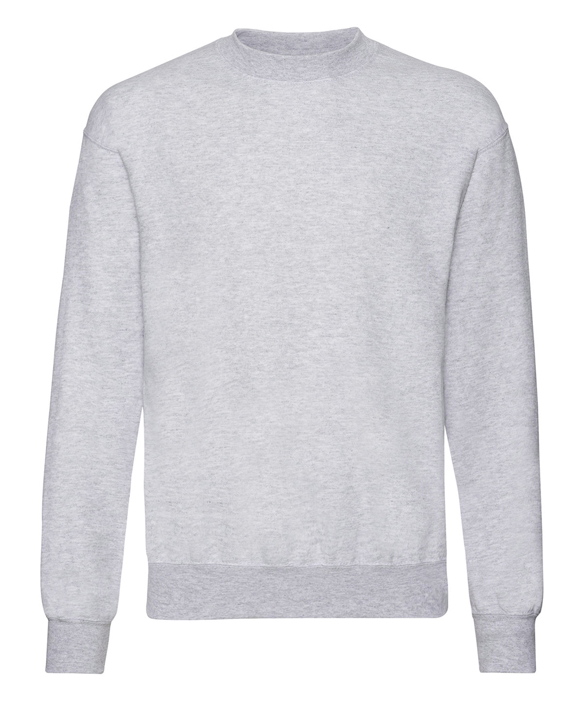 Fruit of the Loom Classic 80/20 set-in sweatshirt in Heather Grey†△, front view