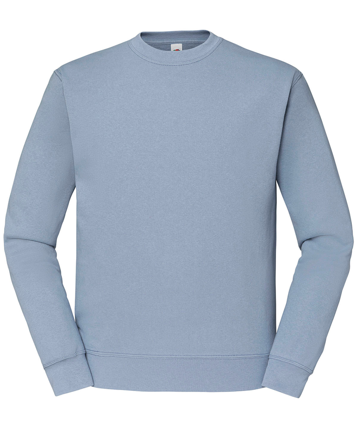Fruit of the Loom Classic 80/20 set-in sweatshirt in Mineral Blue, front view