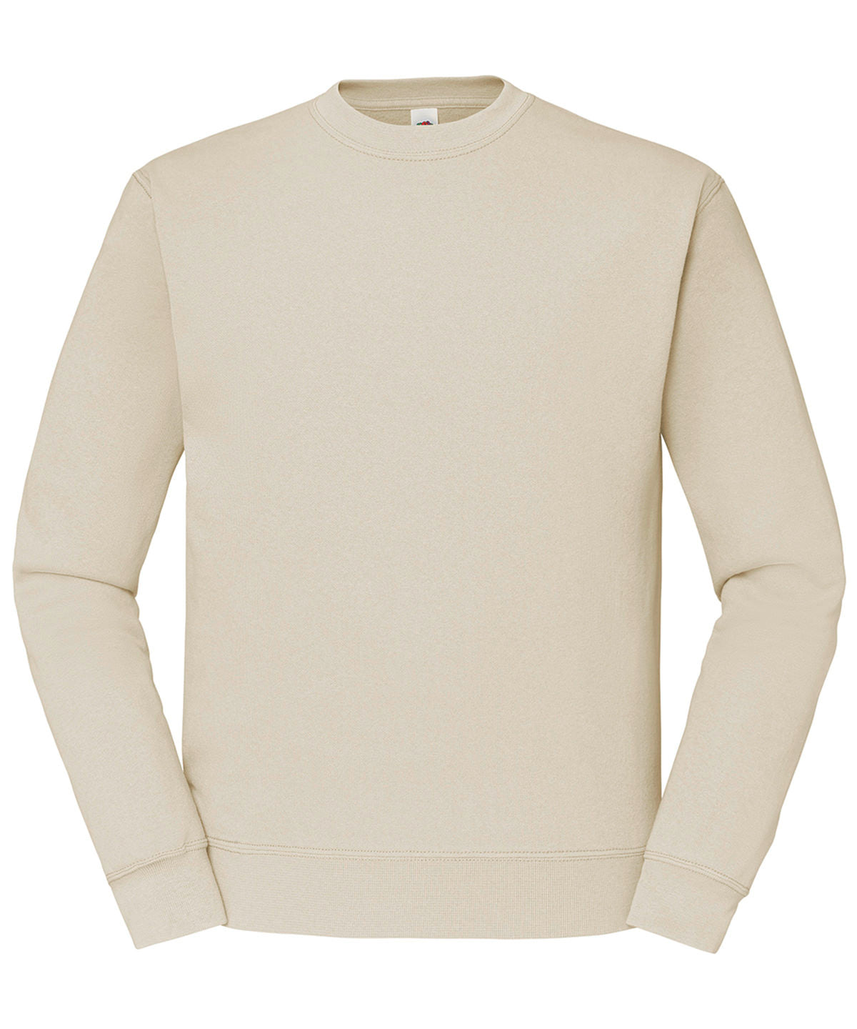 Fruit of the Loom Classic 80/20 set-in sweatshirt in Natural, front view