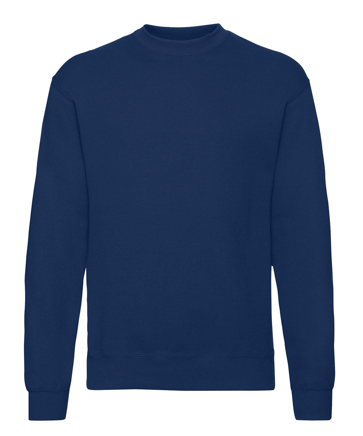 Fruit of the Loom Classic 80/20 set-in sweatshirt in Navy, front view