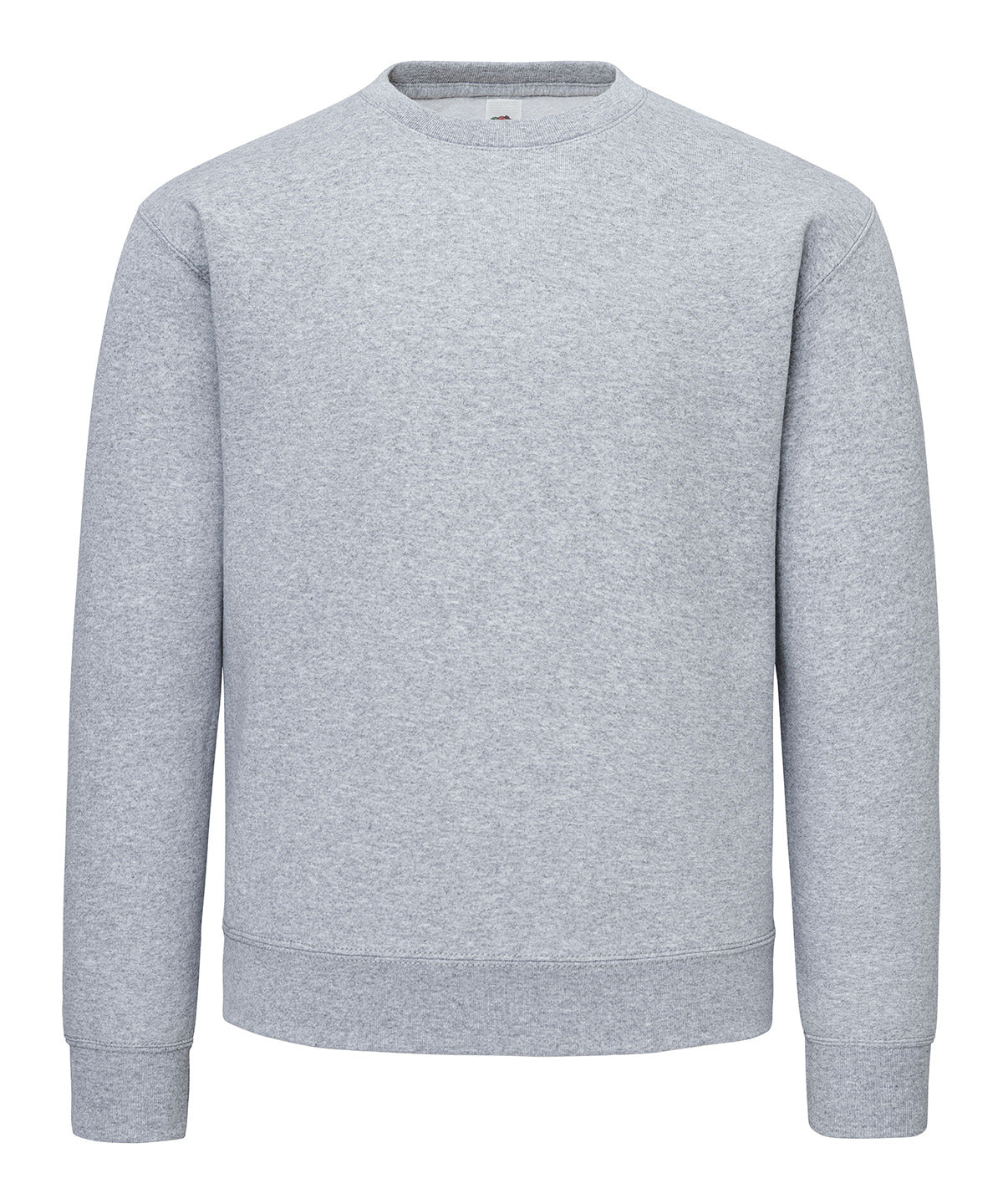 Fruit of the Loom Supercotton sweatshirt in Athletic Heather, front view