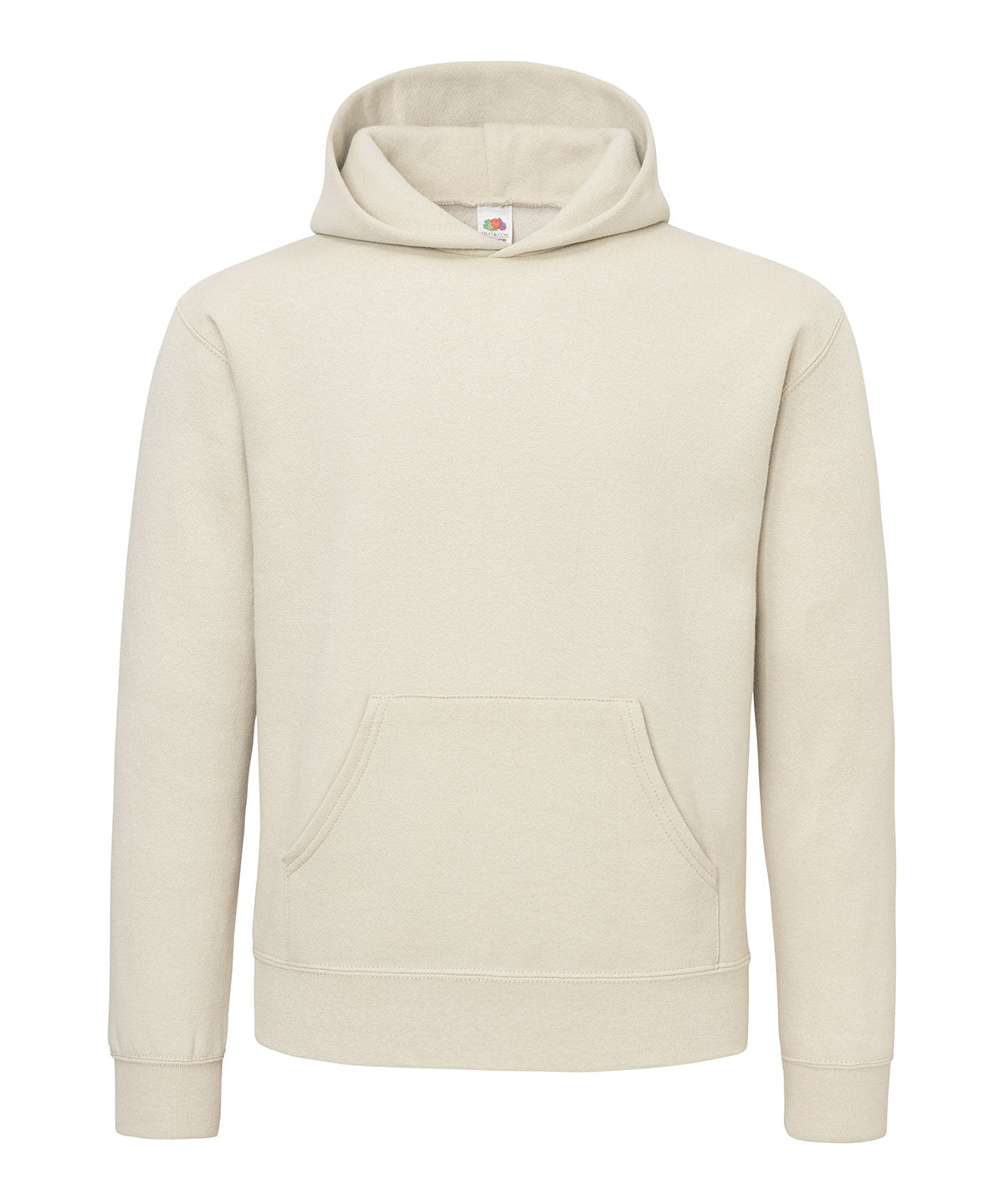 Fruit of the Loom Supercotton hooded sweatshirt in Desert Sand, front view