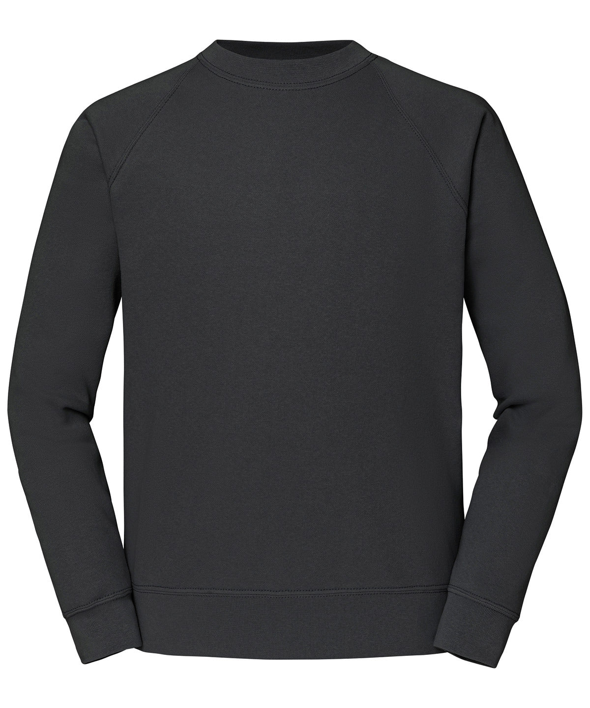 Fruit of the Loom Classic 80/20 raglan sweatshirt in Light Graphite, front view