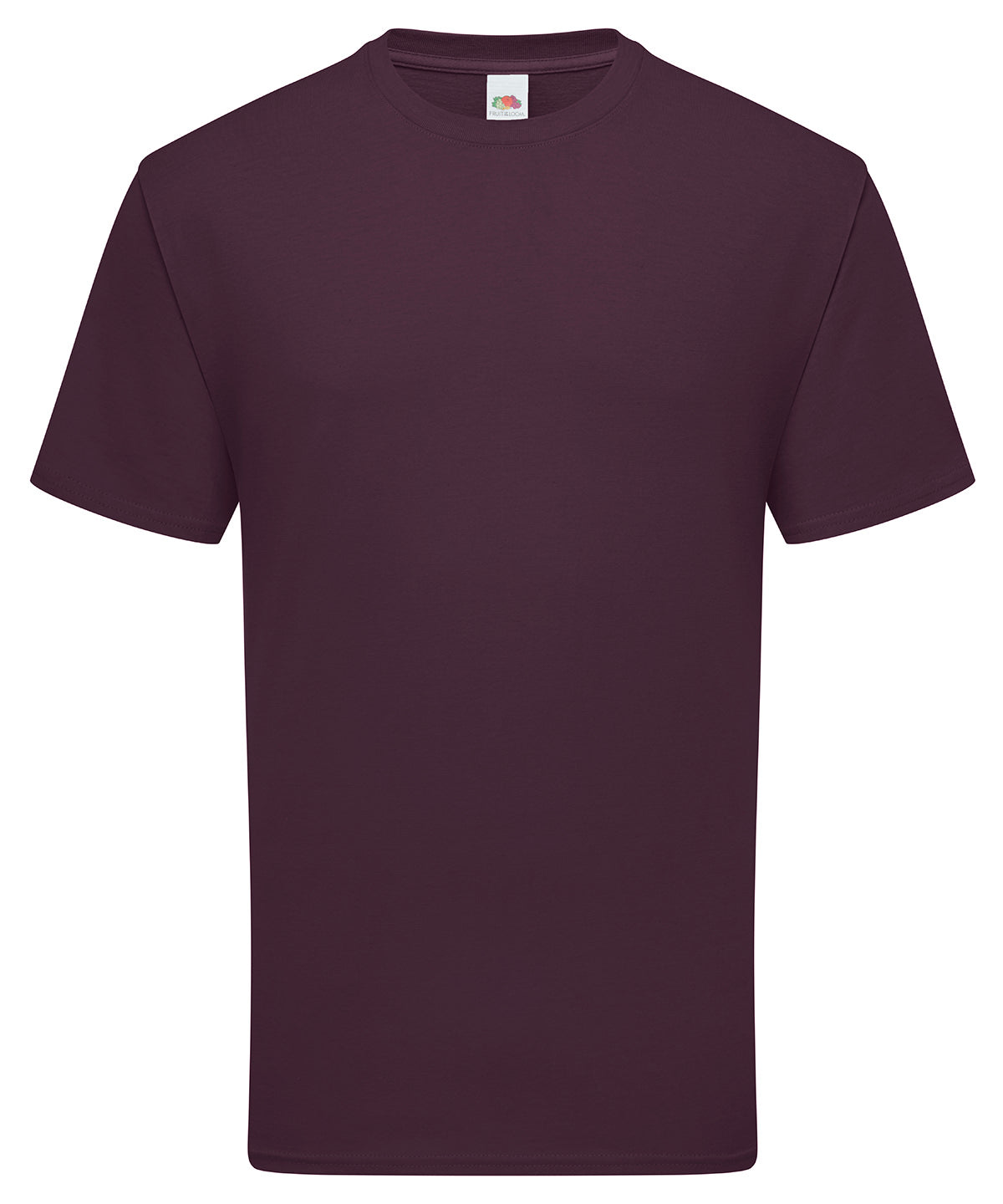 Fruit of the Loom Iconic 195 ringspun premium T in Dark Plum, front view