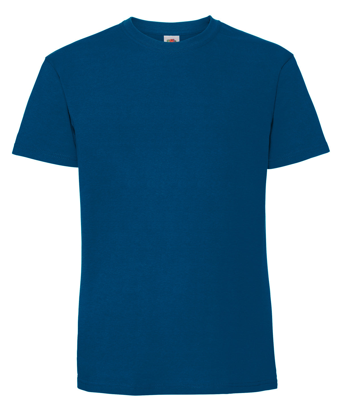 Fruit of the Loom Iconic 195 ringspun premium T in Mountain Blue, front view