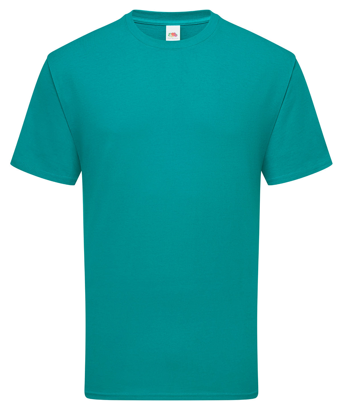 Fruit of the Loom Iconic 195 ringspun premium T in Ocean Teal, front view