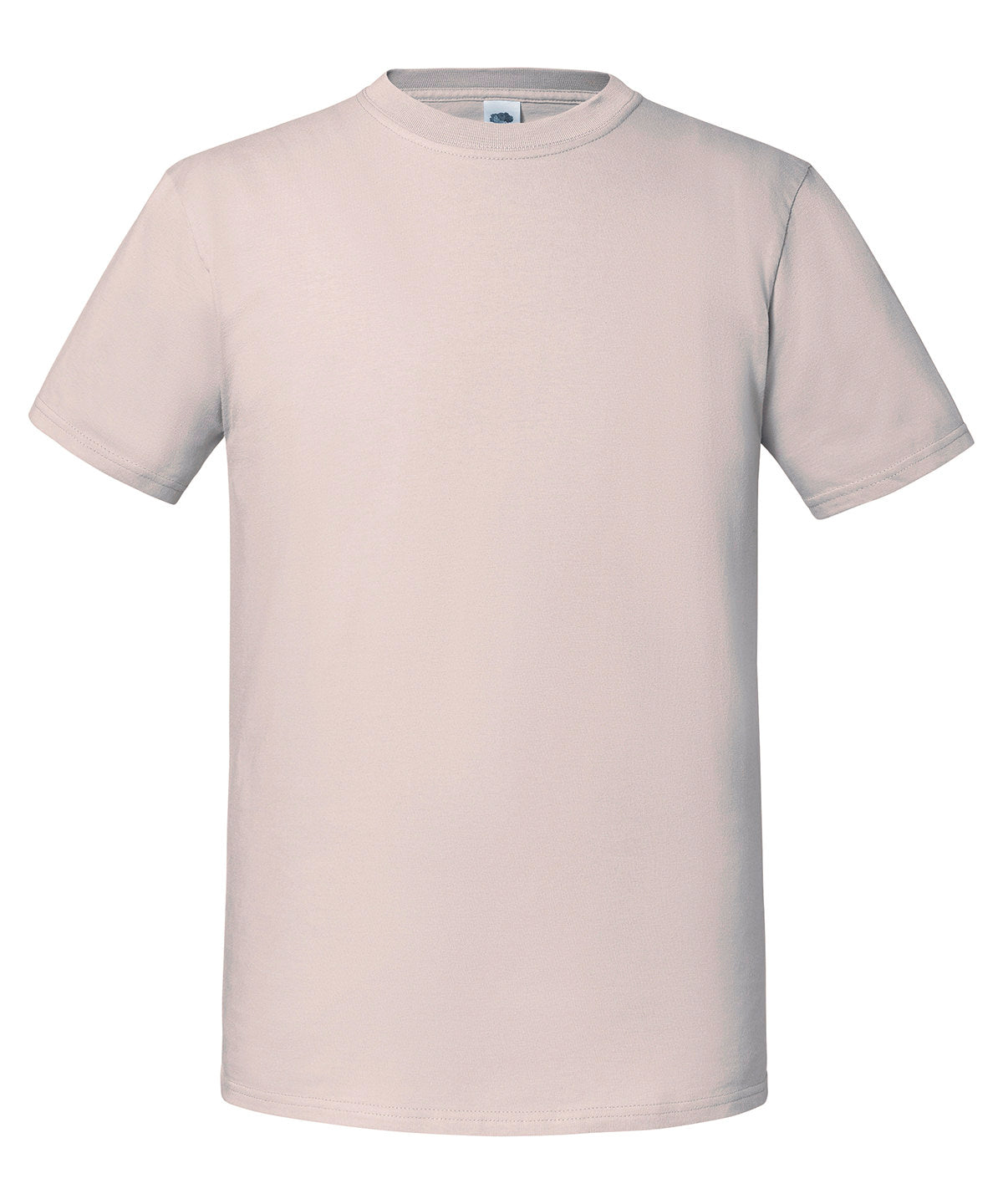 Fruit of the Loom Iconic 195 ringspun premium T in Powder Rose, front view