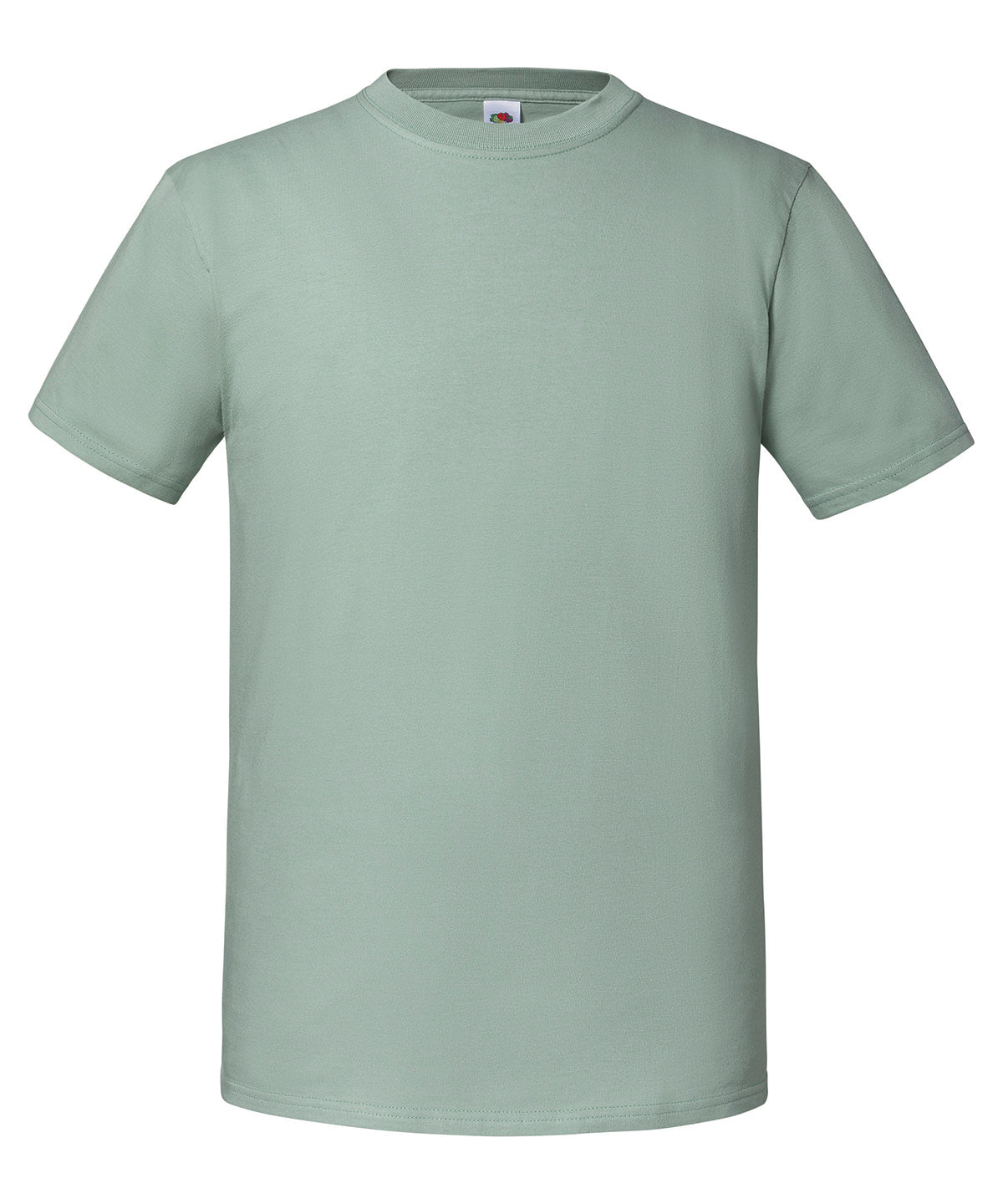 Fruit of the Loom Iconic 195 ringspun premium T in Sage, front view