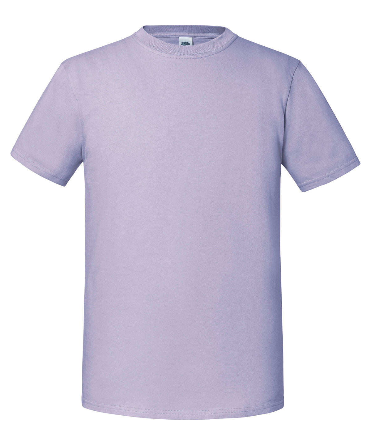 Fruit of the Loom Iconic 195 ringspun premium T in Soft Lavender, front view