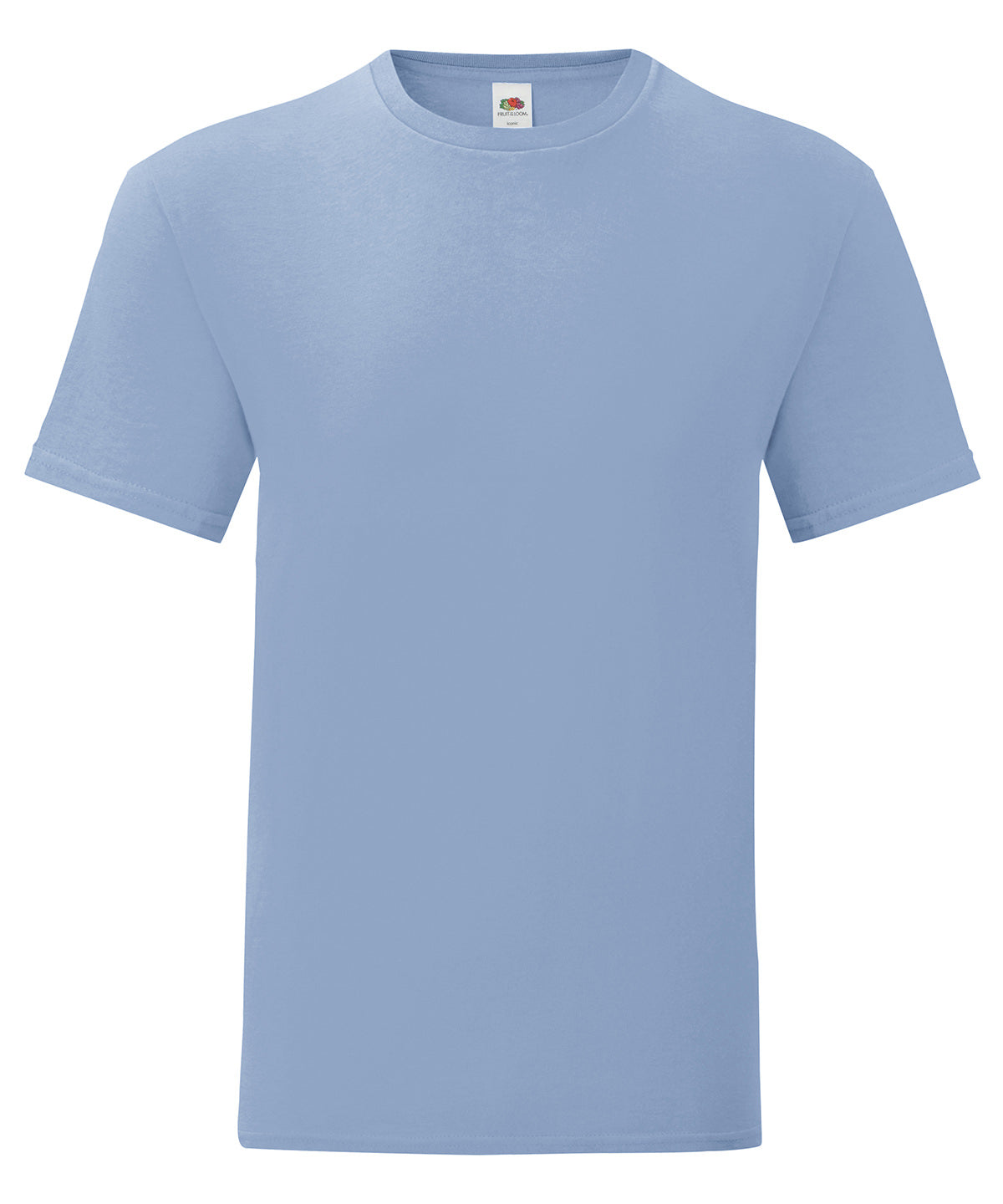 Fruit of the Loom Iconic 150 T in Mineral Blue, front view