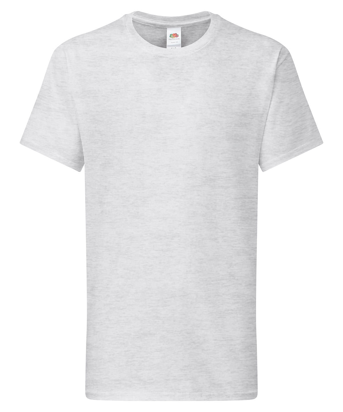 Fruit of the Loom Kids Iconic 195 T in Heather Grey, front view