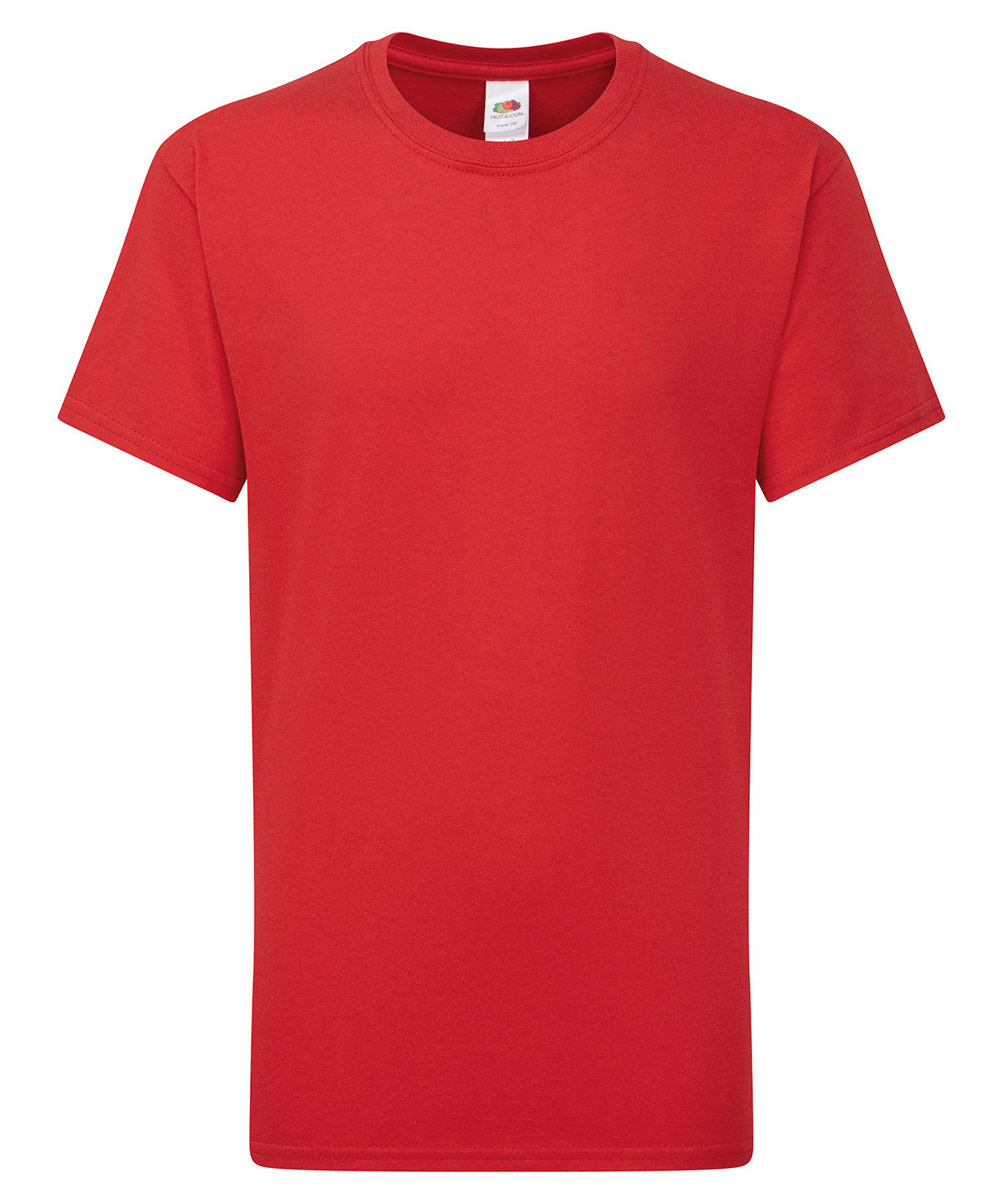 Fruit of the Loom Kids Iconic 195 T in Red, front view