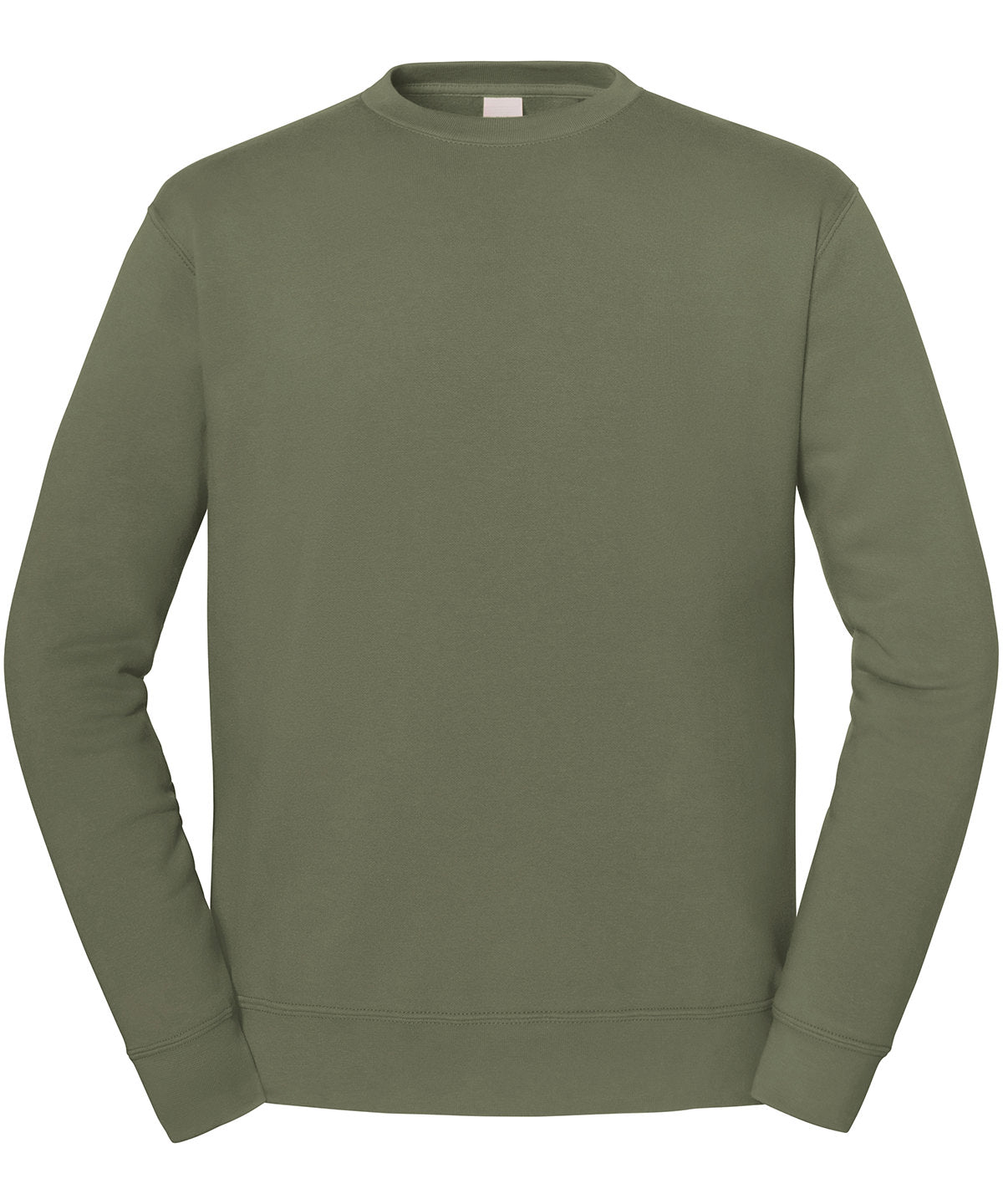 Fruit of the Loom Iconic premium set-in sweat in Classic Olive, front view