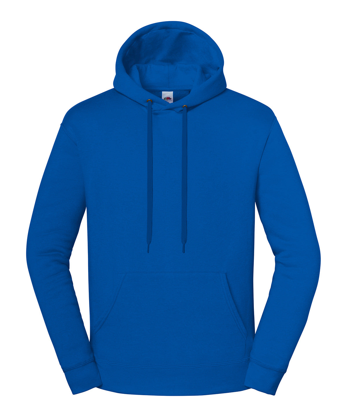 Fruit of the Loom Iconic premium hooded sweat in Royal Blue, front view