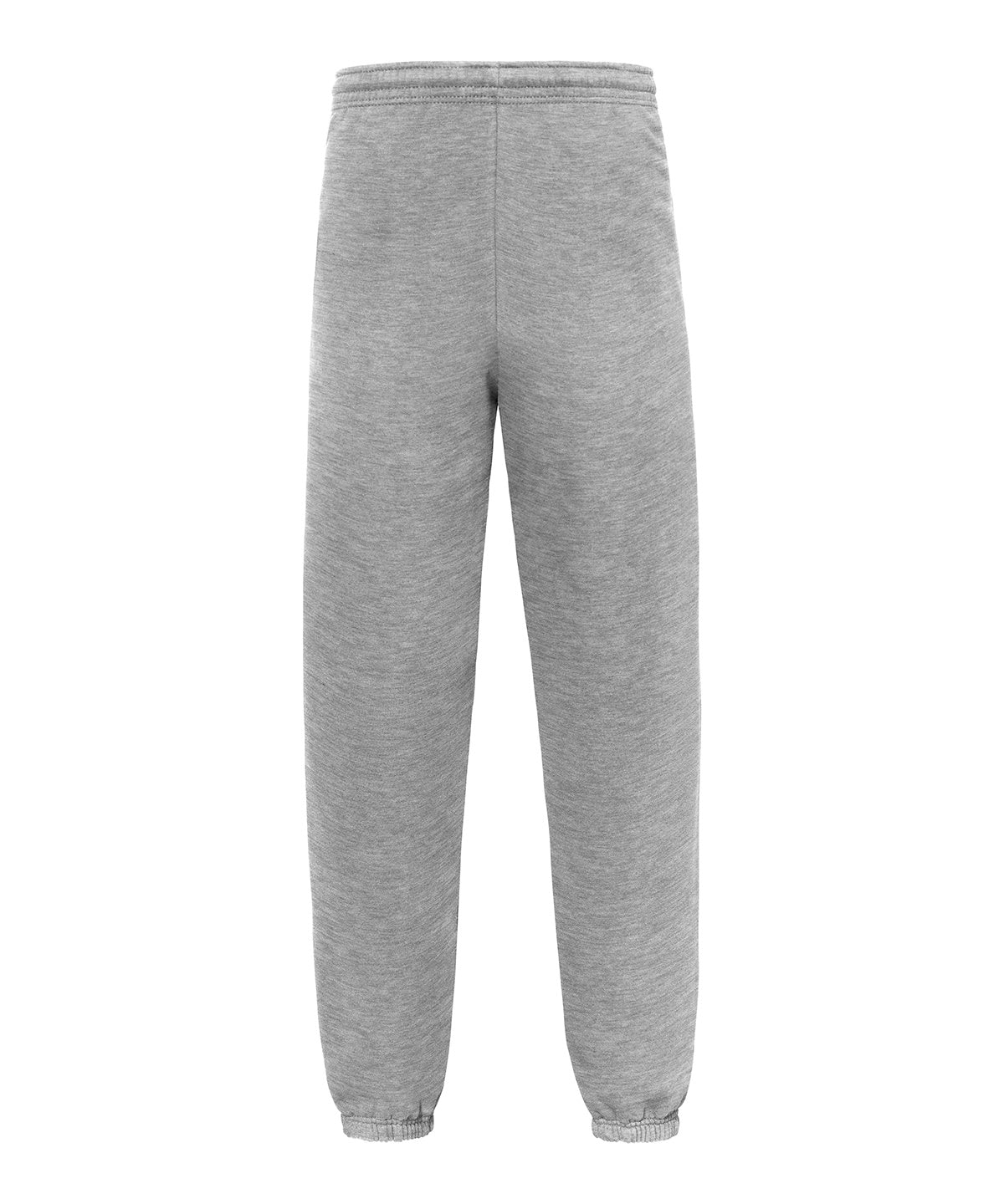 Fruit of the Loom Iconic premium elasticated cuff jog pants in Athletic Heather, front view