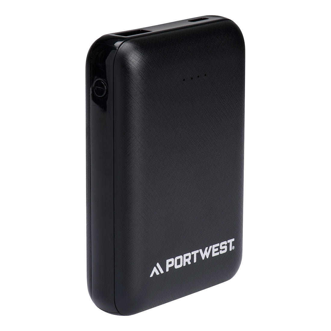 Portwest 10,000mAh Rechargeable Battery Pack in All Black, main product image